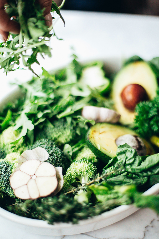 Vegetables on a dish